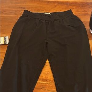 Storq Leggings, Black Elastic Waist Pants, Size 2